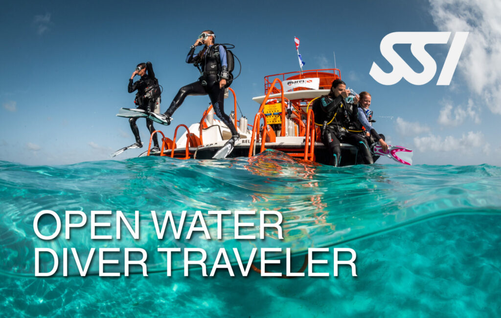 Alumno practicando en viaje de buceo en curso de buceo SSI